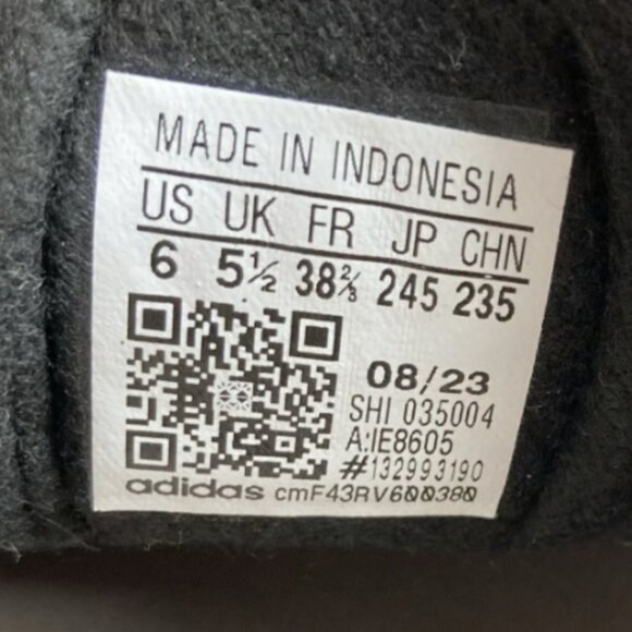 Adidas Gazelle Big Kids 6 or Women's 8 - Blue/Beige Stripes - Lightly Worn - Picture 2 of 8